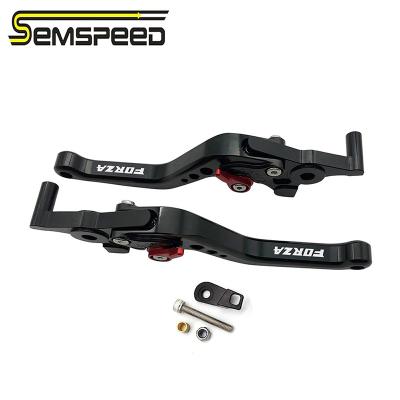 China SEMSPEED Aluminum CNC Short Brake Clutch Handle Lever With Parking For HONDA FORZA 125 250 300 Precise Brake Clutch for sale