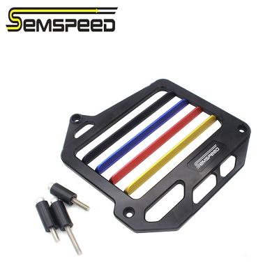 China SEMSPEED CNC Motorcycle Radiator Grill Guard Cover Protection Water Aluminum Tank Cooling For Honda PCX150 PCX125 150 125 2016 2 Click Vario for sale