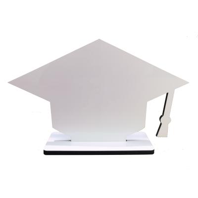 China Eco-Freindly Popular Personalized Wooden MDF Photo Frame Graduation Hat Sublimation Photo Board Blanks for sale