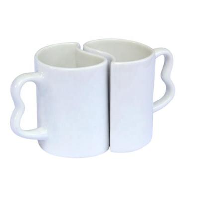 China Hot Sale Sublimation Lover Ceramic Coffee Mug Viable For Couples for sale