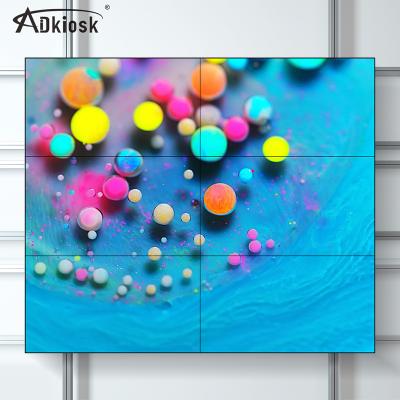 China 4k resolution indoor 3.5mm ultra narrow 65 inch bezel lcd video wall ultra narrow 65 inch bezel lcd video wall for sale