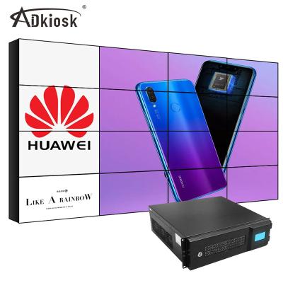 China Indoor hot! Popular supermarket / commercial building / shopping mall edge 46 inch 4k lcd video extremely thin wall for sale