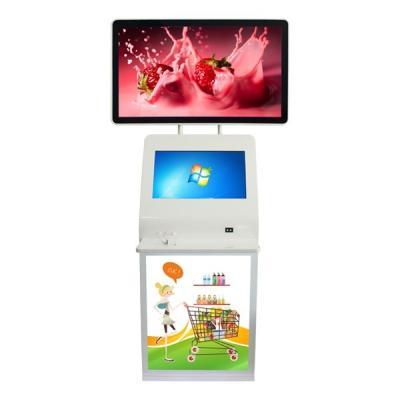 China 21.5inch Touch Screen Indoor Kiosk Interactive Computer Advertising With Photobooth for sale