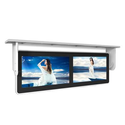 China Bus 19 21.5 Inch Hanging Dual Screens Full HD Dual-Core LCD Bus Android TV Car Advertising Monitor for sale