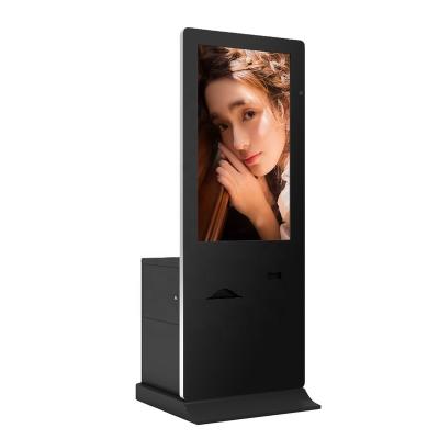 China 55 Inch TV LCD Indoor Advertising Monitor Party Indoor Photo Booth Kiosk Instant Machine All In One PC for sale