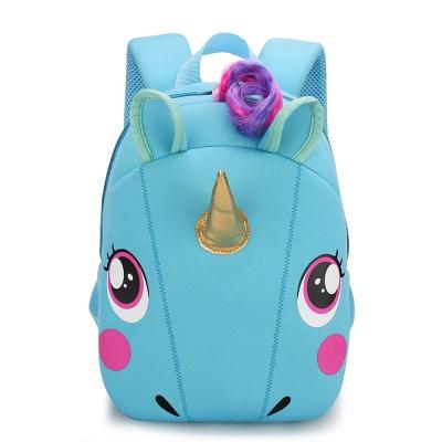 China Cute Solar Panel Kids School Bag Shoulder Bags Unicorn Rucksack Backpacks For School Children for sale