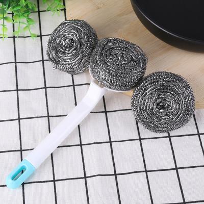 China Factory Supply Sustainable Kitchen Scourer With Handle for sale