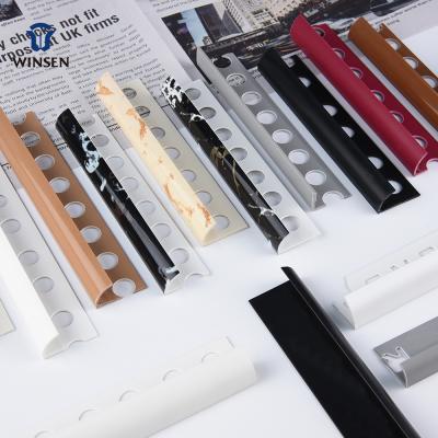 China Modern PVC Border Tile Trim Edging Flexible Floor Transition Strip for sale