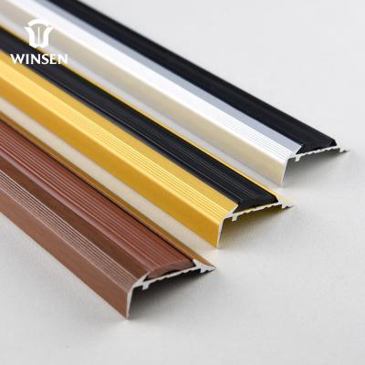 China Modern PVC Aluminum Rubber Staircase Threshold Anti Skid Flair for sale