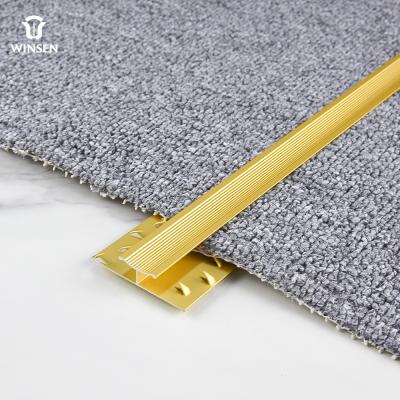 China Modern Aluminum Edge Trim / Metal Strip Carpet Wide Transition Strip Rug for sale