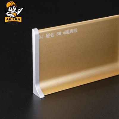 China Modern Eco Friendly Aluminum Decorative Floor Skirting Board Decoration for sale