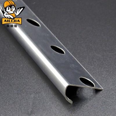 China Foshan Modern Manufacturer Silver Decorative Stainless Steel Tile Trim for sale