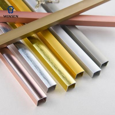 China Modern High Quality Foshan Metal Aluminum U Groove Transition Trim for sale