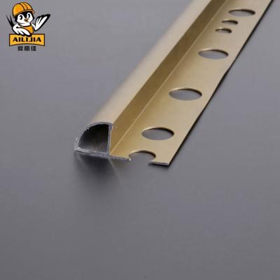 China Modern High Quality Foshan 0.8Mm Gold Chrome Ceramic Tile Trim for sale