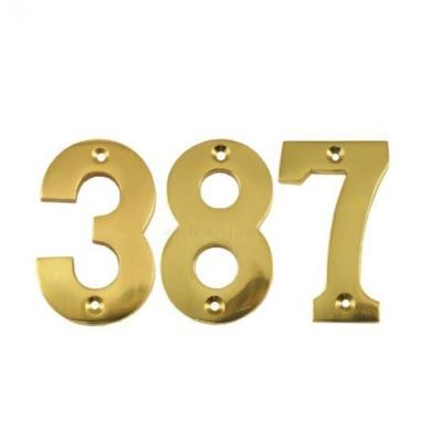 China New Type Nordic Brass Hotel Door Room Sale Modern Well Number Plates And Letters for sale