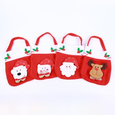 China Natural Christmas Knitted Candy Apple Pocket Hot Selling Item for sale