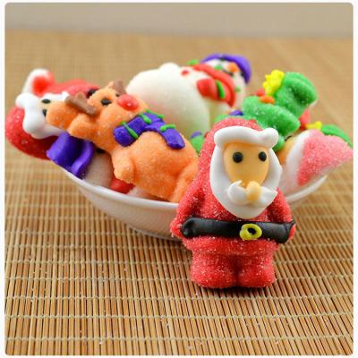 China Natural Taste Maid Santa Shape Chewy Marshmallow Fudge For Kids for sale