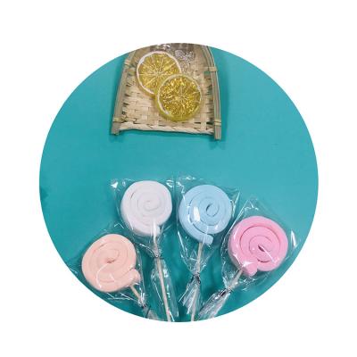 China Normal Pink Cotton Candy Lollipop Casual Marshmallow Snack for sale