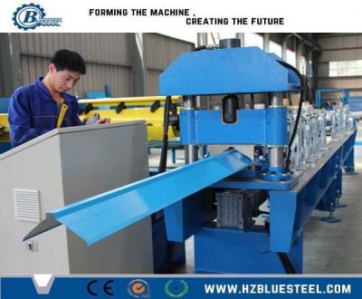 China Rolle Ridge Cap Forming Machines 0.3-0.8mm Stärke-14-22 stationiert Ketten-Antrieb zu verkaufen