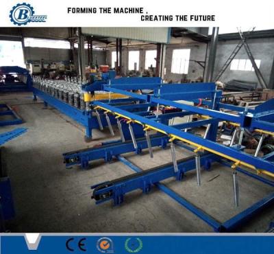 China 20-25m/min Roof Panel Roll Forming Machine met Cr12Mov Cutter en 45 Steel Roller Te koop