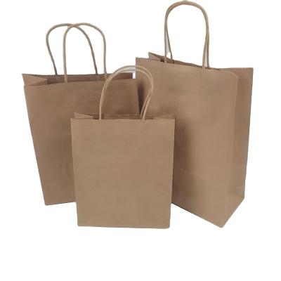 China SENCAI Recyclable Wholesale Custom Printing Kraft Paper Food Bakery Packaging Brown Biodegradable Bag for sale