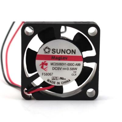 China ORIGINAL BRAND NEW factory SUNON MC25060V1-000C-A99 2506 mini quiet 5v fan for sale