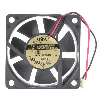 China Hotels In Stock 60*60*15mm 12V 0.11A AD0612MB-D70GL Axial Brushless DC Fan for sale