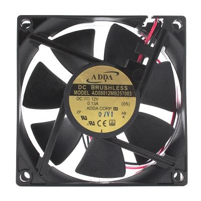 China Hotels in stock 80*80*25mm 12V 1.8W 0.13A inverter fan AD08012MB257003 dc12V 24v mute waterproof axial industrial exhaust for sale