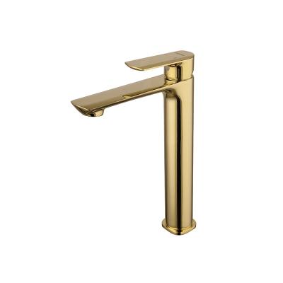 China Empolobath Gold Metered Single Hole Vanity Cabinet Basin Faucet for sale