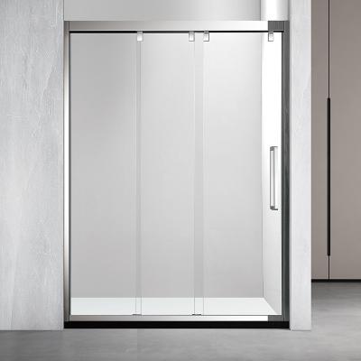 China One Handle Modern Stainless Steel Glass Sliding Shower Door for sale