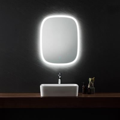 China Magnifying Aluminum Frame Led Mirror Illuminated Hotel Bathroom Mirror With Lights for sale