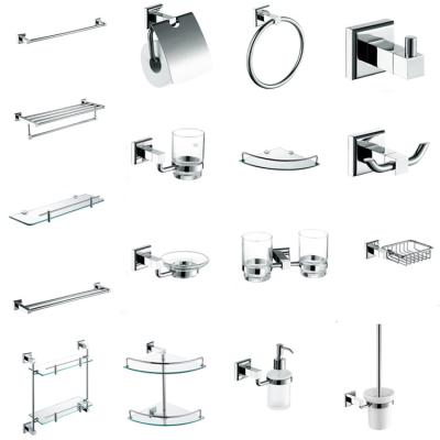 China Stylish Modern Kitchen Design Chrome Bathroom Accessories Set for sale