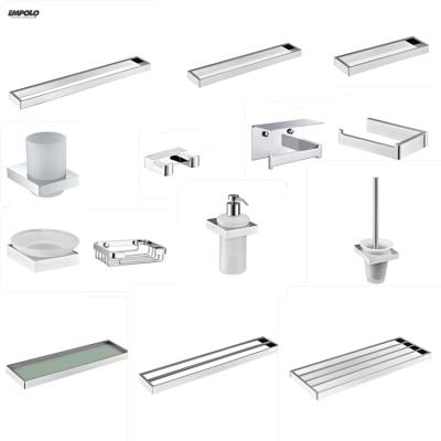 China Modern Chrome Bathroom Sanitary Hardware Wall Mounted Bathroom Hardware Accessories for sale