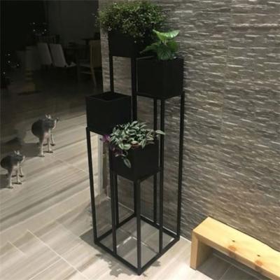 China Modern Top Sale Home Office Table Decor Iron Flower Stand for sale