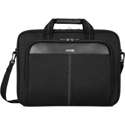 China Polyester Blend New Trend Price Good 15.6 Inch Business Leather Laptop Bags Computer Bag for sale