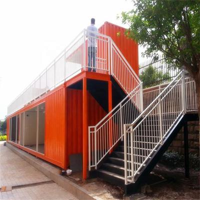 China Modern 40ft shipping container house container house on a trailer used prefab modern container house with solar for sale