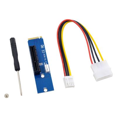 China PceA New NGFF m2 M.2 to PCI-E 4x 1x Slot Male to PCIE Female Multiplier 4.0 Male Adapter Cable Converter Main Board for sale