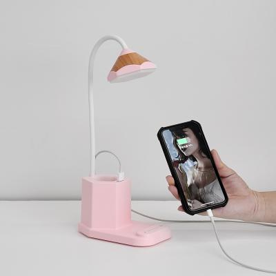 China Modern Multifunctional Rechargeable Led Lamp Baby Night Light with Pen Holder and Phone Holder for sale