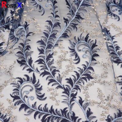 中国 RXF1674 New Design Matte Sequin Embroidery Fabric With Great Price 販売のため