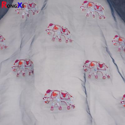 China RXF1673 Embroidery Cotton Fabric Flame Retardant Anti-Static  Heat-Insulation for sale