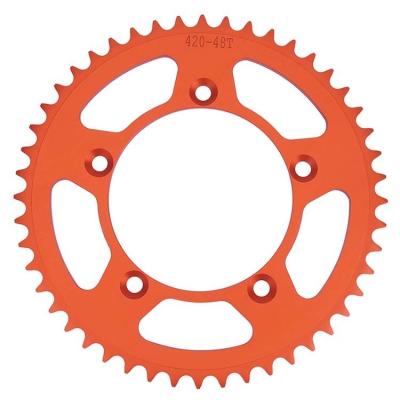 China Custom CNC Aluminium Alloy Motorcycle 420 48T Rear Sprocket for KTM 60SX 60 SX 65SX 65 SX for sale