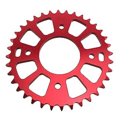 China Custom 37T Rear Sprocket Made of T6061/7075 Aluminum Alloy for Honda CRF50 XR50 50CC for sale