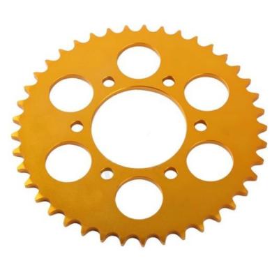 China Golden/Custom Color 415 Chain Model Customized Sprocket for Yamaha Y15ZR Y16ZR FZ150 for sale