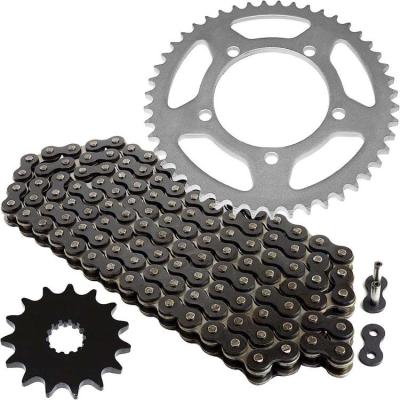 China OEM Custom 520 Motorcycle Chain and Sprockets for Suzuki SFV650 SV650 45 Steel Sprocket for sale