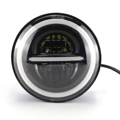 China 7 polegadas de 40W de farol LED de motocicleta com design personalizado e alumínio liga PC Lente à venda