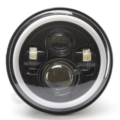 China Custom Modified 7 Inch LED Round Retro Vintage Motorcycle Headlight Sample Make Sample for sale