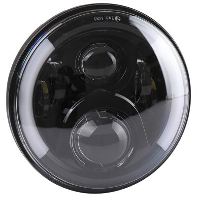 China Universal 7 Inch LED Motorcycle Headlight 12V For Honda Customized for Replacement for sale