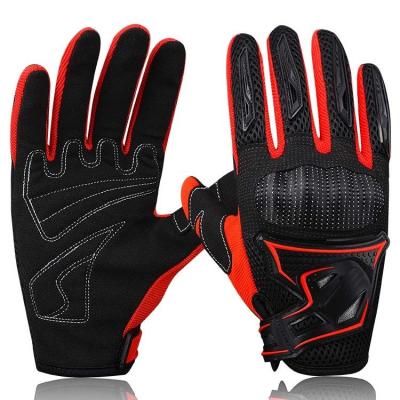 China Custom Motocross Racing Gloves Featuring Breathable Mesh for Outdoor Environments for sale