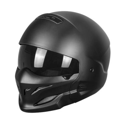 China Custom 3C Approved Full Open Face Combination Helmet with ABS and High Density EPS Liner for sale