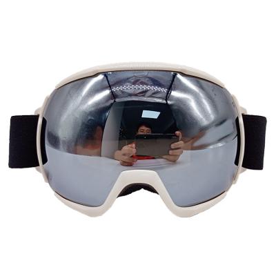 China White Anti-Fog Spherical Polarized Ski Goggles with Customer Requirements for sale